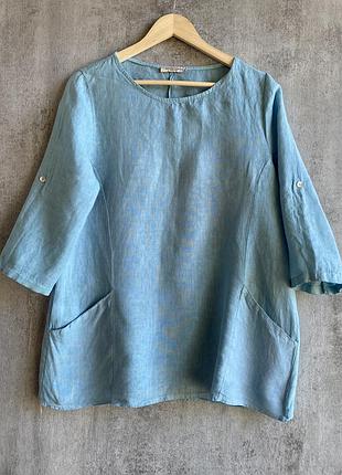 Льняная рубашка италия francesca bettini