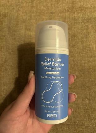 Purito dermide relief barrier moisturizer - 100ml1 фото