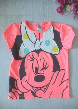 Футболка с&a, disney baby, minnie mouse р.92, 1,5-2 роки