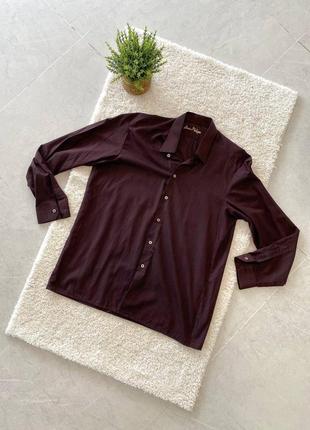 Рубашка коричневая louis philippa l