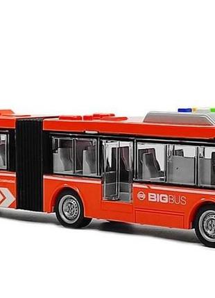 Городской транспорт wenyi автобус-гармошка, оранжевый (1:16) wy913b