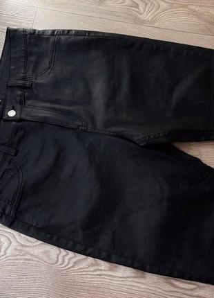 Шикарні жіночі шкіряні джинси брюки штани3 фото