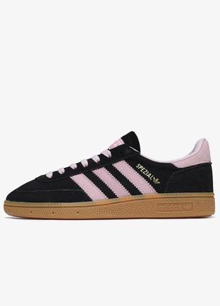 Adidas wmns handball spezial 'black clear pink gum'1 фото