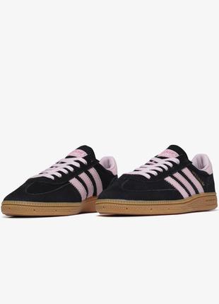 Adidas wmns handball spezial 'black clear pink gum'3 фото