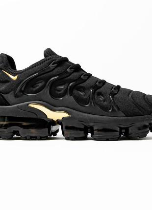 Мужские кроссовки nike air vapor max plus black gold