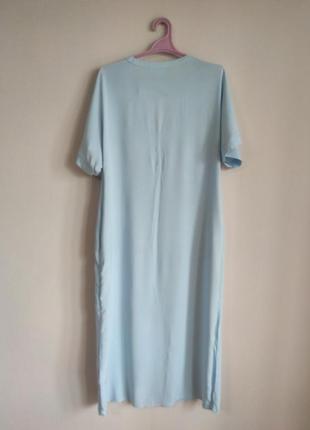 Длинное платье - рубашка coco bella с вискозы5 фото