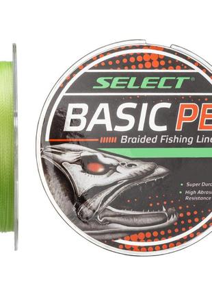 Шнур select basic pe 150m (салатовий) 0.26 mm 45lb/20.8kg