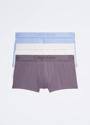 Оригінальні короткі боксери calvin klein ck black 3-pack trunk