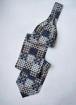 Шовкова краватка аскот, шовкова шийна хустка carven paris8 фото