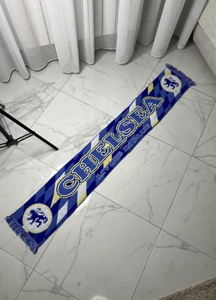 Chelsea football scarf living in blue