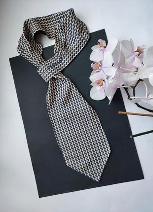 Шелковый галстук аскот, шейный аксессуар платок paris