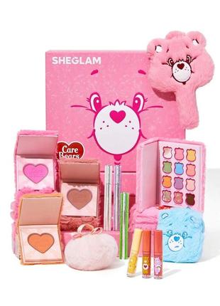 Коллекционный набор косметики «медвежа по уходу» sheglam x care bears full collection set