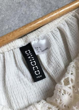 Женская блуза винтаж ретро топик белая вышиванка женский женские одежда h&m5 фото