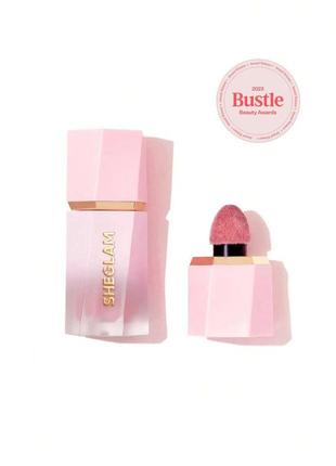 Жидкие шиммерные румяна «love cake» sheglam color bloom liquid blush shimmer finish love cake, 5.2 мл