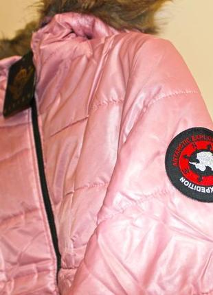 Isawitfirst. товар привезен из англии. деми куртка стеганая в розовой палитре.3 фото