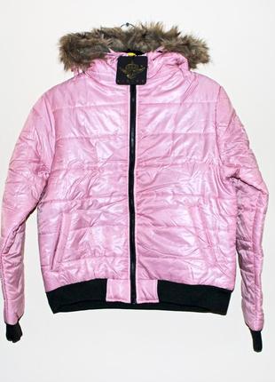 Isawitfirst. товар привезен из англии. деми куртка стеганая в розовой палитре.8 фото