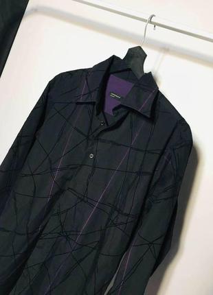 Чёрная рубашка с узором cedarwood state3 фото