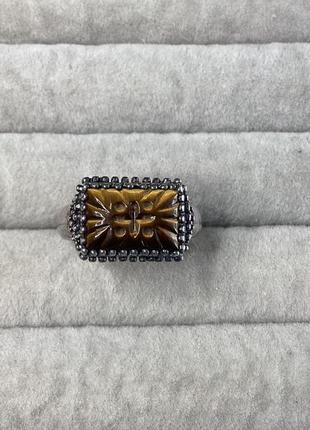 Кольцо кольцо серебро 925 тигровое глаз4 фото