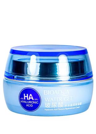 Крем для лица омолаживающий bioaqua water get ha с гиалуроновой кислотой bqy3955