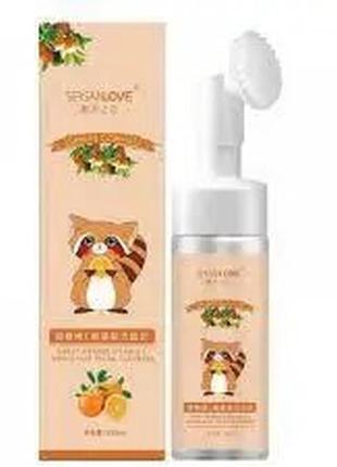 Пінка-мус для вмивання з апельсином sersanlove orange vitamin c amino acid cleanser