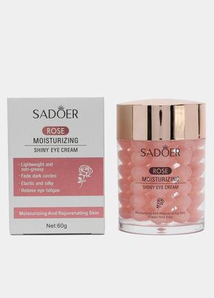 Крем для кожи вокруг глаз с экстрактом розы sadoer rose moisturizing eye cream, 60 г