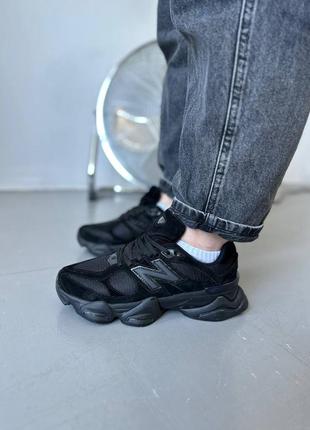 Женские кроссовки new balance 9060 triple black