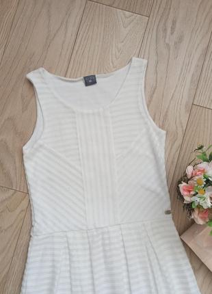 Летнее белое платье, на 10-12 лет2 фото