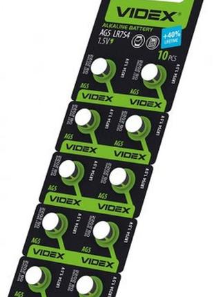 Батарейка часов videx ag 5 (lr754) blister card