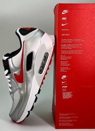 Кросівки nike air max 90 silver bullet