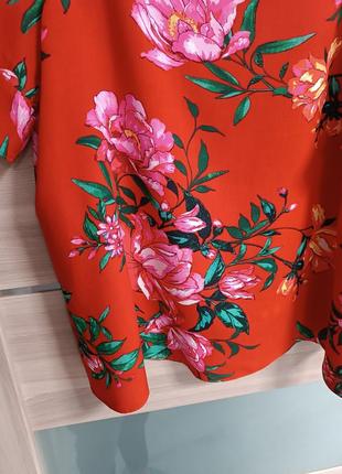 Красива легка блуза соковитого забарвлення4 фото