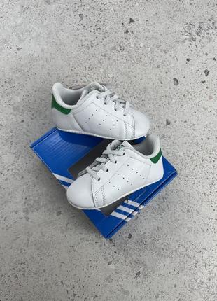 Adidas stan smith crib детские кроссовки пинетки оригинал