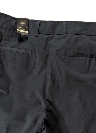 River island классические формальные брюки с лампасами skinny (узкие)34x32| укороченные6 фото