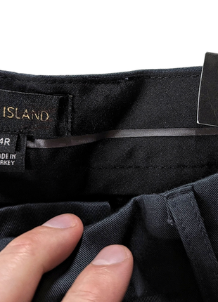 River island классические формальные брюки с лампасами skinny (узкие)34x32| укороченные5 фото
