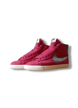 Nike blazer high pink cherry vintage adidas puma reebok asics кроссовки найк адидас