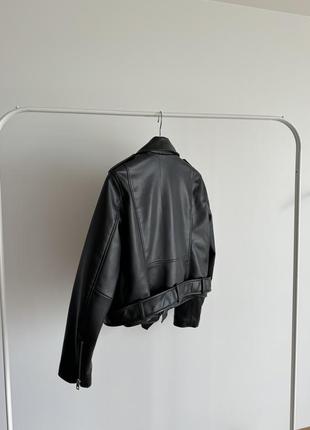 Zara кожаная куртка3 фото