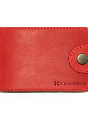 Визитница dnk leather красный (dnk cards-h col.h)