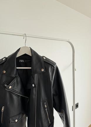 Zara кожаная куртка6 фото