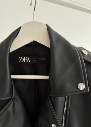 Zara кожаная куртка5 фото