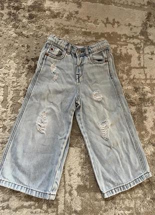 Дитячі джинси zara для дівчинки 18 24 місяці світлі літні джинси