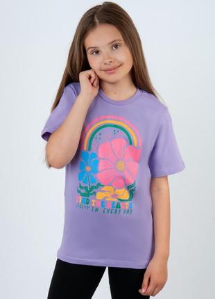 Підліткова футболка оверсайз, гарна футболка для дівчат, хлопковая футболка оверсайз, красивая футболка для девочки, подростковая футболка для девочки6 фото