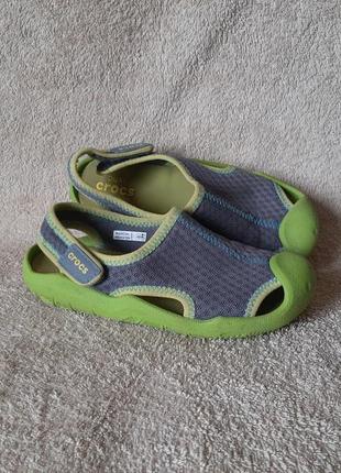 Крокси crocs kids' swiftwater sandals с13 устілка 19,5см