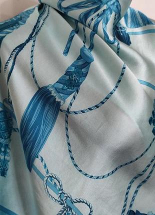 Винтажный шелковый платок каре mantero collection стиль hermes /4184/5 фото