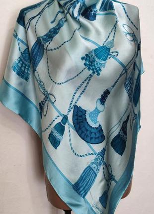Винтажный шелковый платок каре mantero collection стиль hermes /4184/3 фото