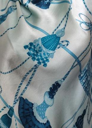Винтажный шелковый платок каре mantero collection стиль hermes /4184/6 фото