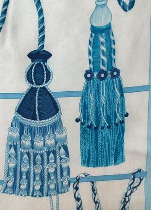 Винтажный шелковый платок каре mantero collection стиль hermes /4184/9 фото