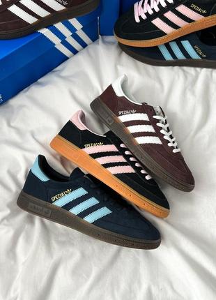 Adidas wmns handball spezial 'black clear pink gum'5 фото