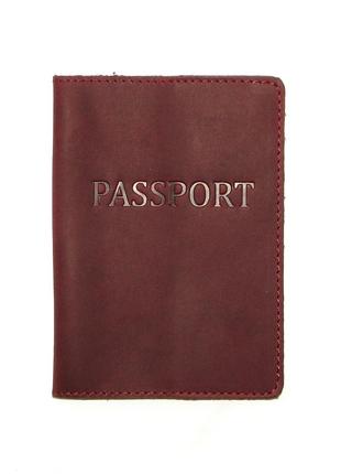 Обложка на паспорт dnk leather паспорт-h col.l 15,5*9,8 см бордовая