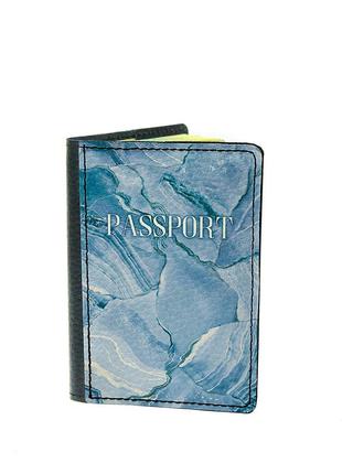 Кожаная обложка для паспорта devays maker 01-0103-435 синий