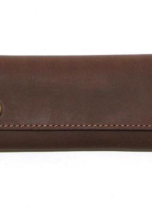Ключниця dnk leather темно-коричневий (dnk keys-l col.f)