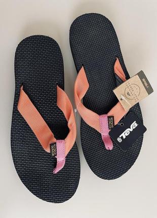 Оригінальні в'єтнамки teva original flip melon/pink